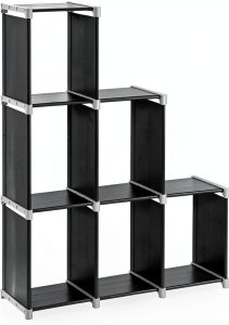SONGMICS Black Storage Shelf 6‑Cube Organizer-0