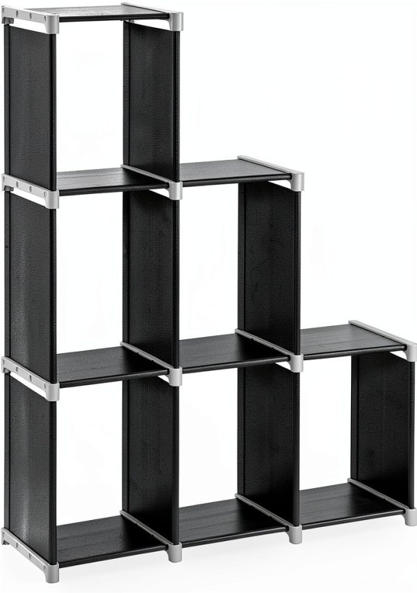 SONGMICS Black Storage Shelf 6‑Cube Organizer-0