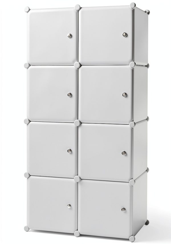 myoihomora 8 Cube Storage Organizer White-6