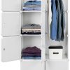 Generic White Adjustable Shelf Organizer Stackable-0