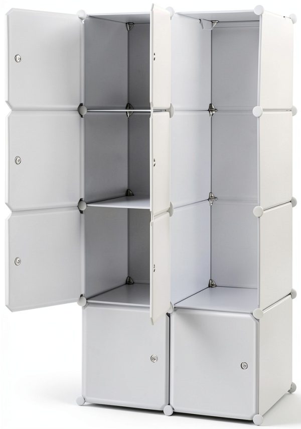 myoihomora 8 Cube Storage Organizer White-8