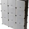 Modular Storage Cube ACHENZEMI Steel Transparent-7