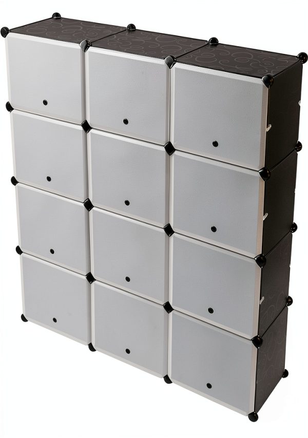 Modular Storage Cube ACHENZEMI Steel Transparent-7