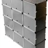 Modular Storage Cube ACHENZEMI Steel Transparent-6