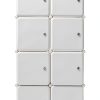 myoihomora 8 Cube Storage Organizer White-3
