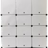 Modular Storage Cube ACHENZEMI Steel Transparent-1
