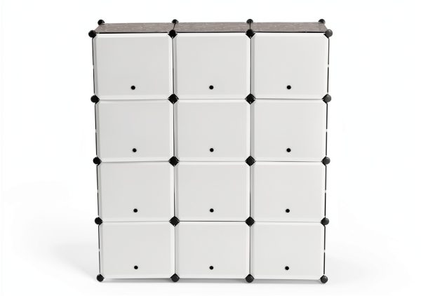 Modular Storage Cube ACHENZEMI Steel Transparent-2