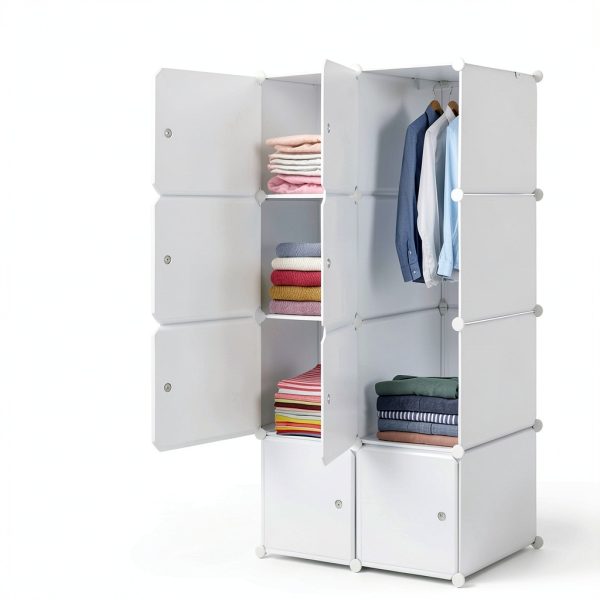 myoihomora 8 Cube Storage Organizer White-1