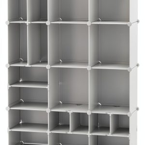 Cube Storage Organizer AWTATOS White Modular Shelf-0