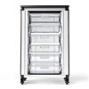 FSE MBS-STR-11-6S Classroom Storage Bins Steel Frame Clear-3