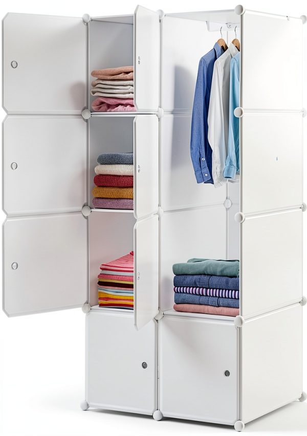 myoihomora 8 Cube Storage Organizer White-0