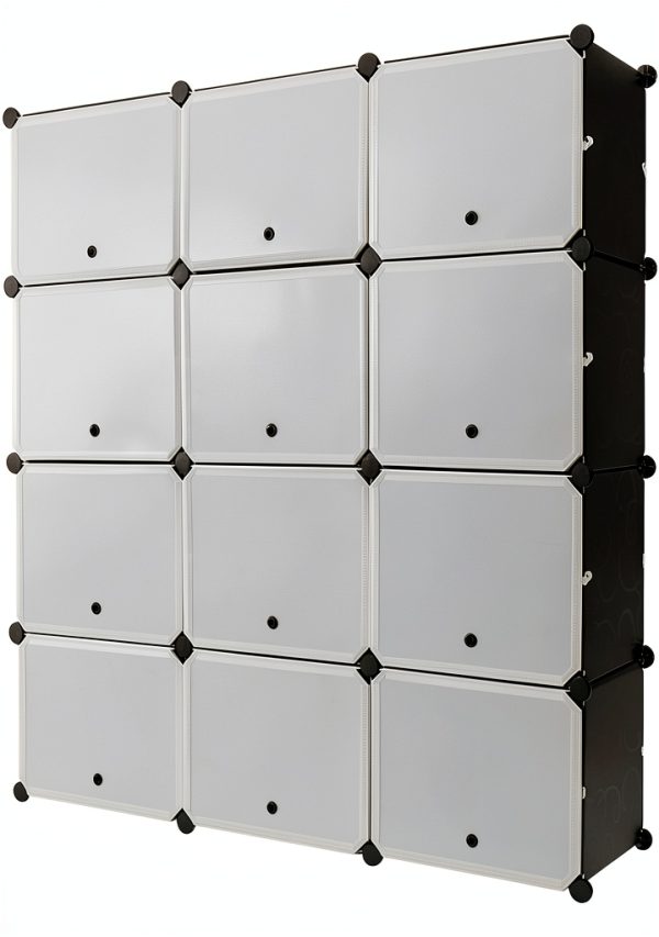Modular Storage Cube ACHENZEMI Steel Transparent-0