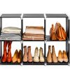 SONGMICS Black Storage Shelf 6‑Cube Organizer-4