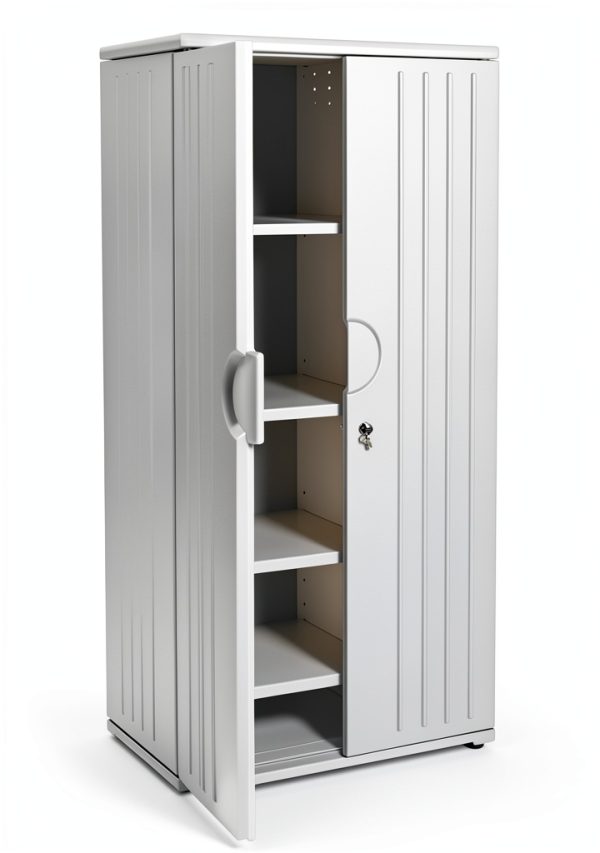 Iceberg Black Office Cabinet with Locking Doors-0