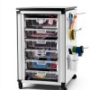 FSE MBS-STR-11-6S Classroom Storage Bins Steel Frame Clear-1