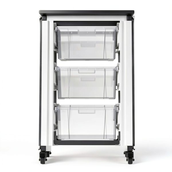 Luxor MBS-STR-11-3L Classroom Storage Bins Removable Stackable 18.2"-4
