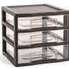 Mini Storage Tower Sundis A6 Grey Plastic 3 Drawer Organizer-0
