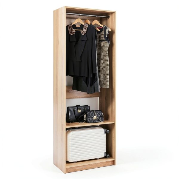 Klair Living Prosper 32" Oak Walk-In Closet with 3 Shelves-4