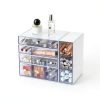 Plastic Stackable Drawer Set WUHUME Portable Storage Organizer-0