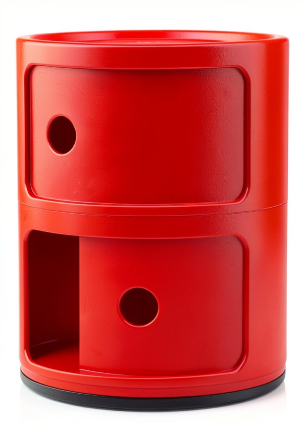 Kartell Componibili Modular Shelf Red 2 Level Freestanding-0
