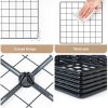 Almaybe Cube Storage Shelf 6 Cubes Black Modular Stackable Organizer-3