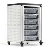 Luxor MBS-STR-11-6S Removable Stackable Classroom Storage Bin-0