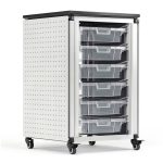 Luxor MBS-STR-11-6S Removable Stackable Classroom Storage Bin-0