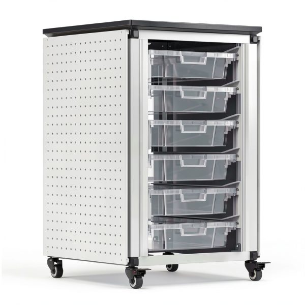 Luxor MBS-STR-11-6S Removable Stackable Classroom Storage Bin-0