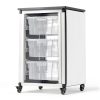 Luxor MBS-STR-11-3L Classroom Storage Bins Removable Stackable 18.2"-3