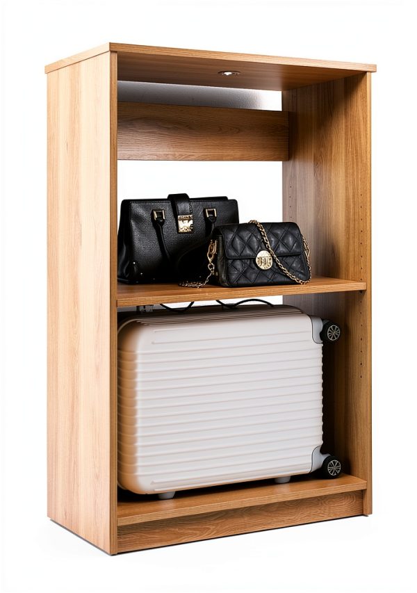 Klair Living Prosper 32" Oak Walk-In Closet with 3 Shelves-1