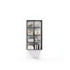 MEEYOUER Wire Cube Storage Shelf 4‑Tier Heavy Duty Black-5