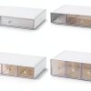 Plastic Stackable Drawer Set WUHUME Portable Storage Organizer-1