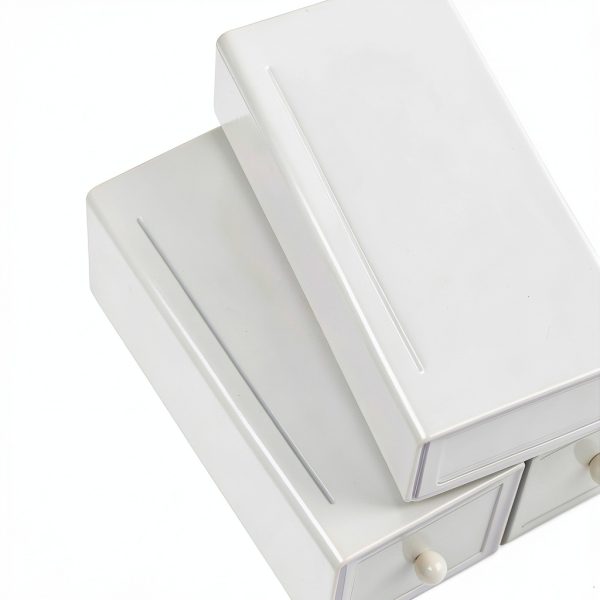 Plastic Stackable Drawer Set WUHUME Portable Storage Organizer-5
