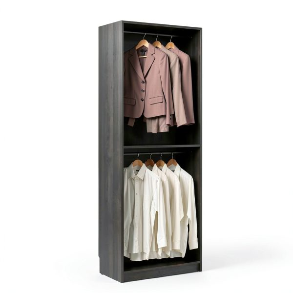 Prosper Walk In Closet Klair Living Dark Gray Engineered Wood Modular-3