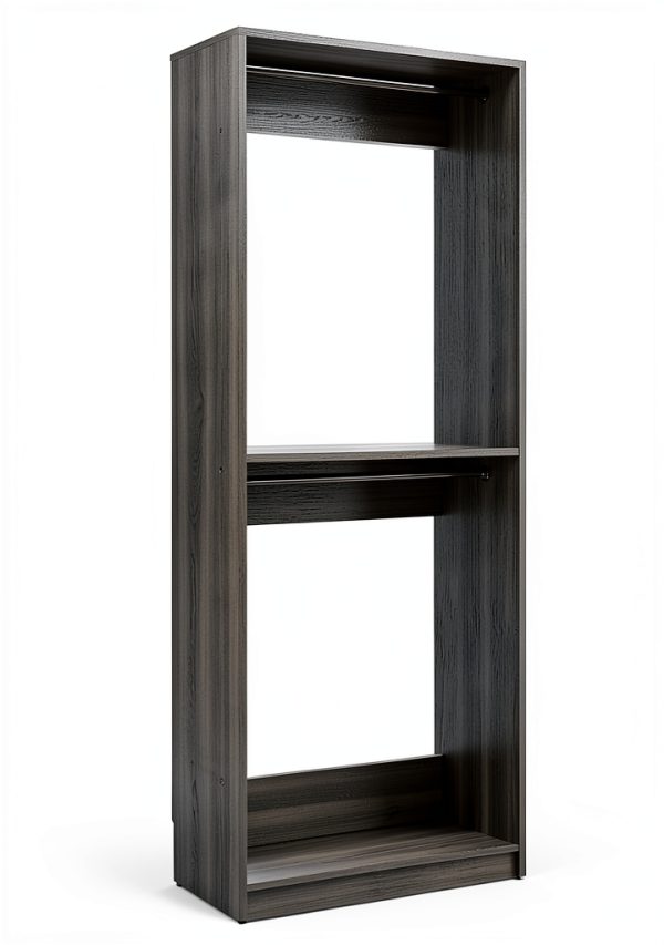 Prosper Walk In Closet Klair Living Dark Gray Engineered Wood Modular-0