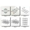 Almaybe Cube Storage Shelf 6 Cubes Black Modular Stackable Organizer-5