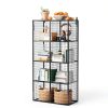 MEEYOUER Wire Cube Storage Shelf 4‑Tier Heavy Duty Black-7