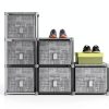 LUKYTOWER Grey 6 Cube Modular Storage Organizer with Metal Frame-4