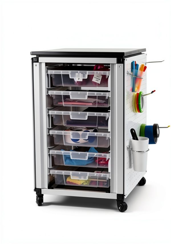 Luxor MBS-STR-11-6S Removable Stackable Classroom Storage Bin-1