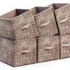 LUKYTOWER Grey 6 Cube Modular Storage Organizer with Metal Frame-2