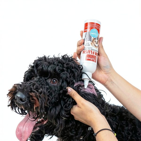 Jeffers Pet Ear Flush for Dogs, Cats & Puppies – Cleans, Deodorizes & Soothes Ears – Gentle Otic Ear Wash with Aloe Vera, Calendula & 0.2% Ketoconazole – Routine Grooming & Wax Control – 8 oz-4