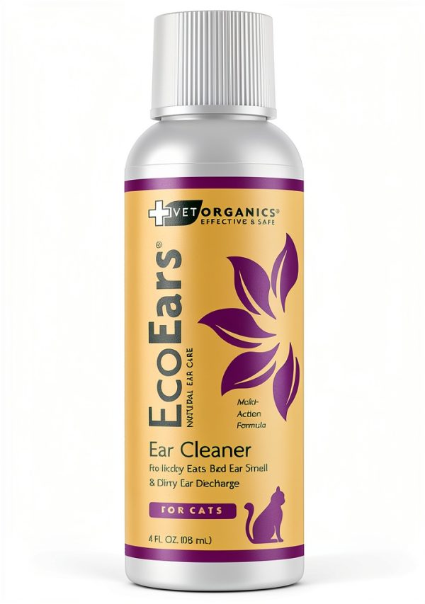 Vet Organics EcoEars Cat Ear Cleaner - Multi-Action Formula 4 oz-0