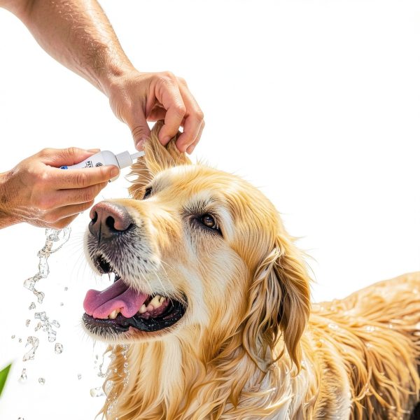 Meidom Dog Ear Cleaner for Pet, with Silicone Flexible Applicator, Alcohol Free, Mild Formula, Eliminates Earwax, Odor, Dust, Relieve Ear Itching (60ml)-3