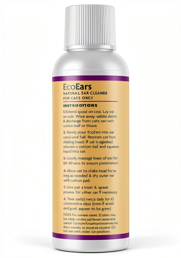 Vet Organics EcoEars Cat Ear Cleaner - Multi-Action Formula 4 oz-2