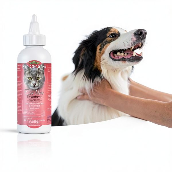 Bio-Groom Ear Mite Treatment Dog Ear Drops 4 oz Gentle Wax Remover-4