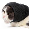 Cat Ear Wrap 2 Pack Anxiety Compression Snood by DDFS Blue Grey Small-4