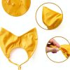 Pet Shower Cap SEZDEKI Waterproof Ear Guard for Cats & Dogs Yellow-2