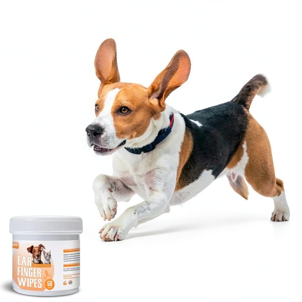 Ear Cleaner Finger Wipes by Kopmath Unscented 100 Count Dogs and Cats-5