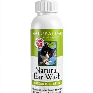 Miracle Care Natural Ear Wash for Cats, 4 Ounce, Gentle Itch Relief-0
