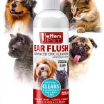 Jeffers Pet Ear Flush for Dogs, Cats & Puppies – Cleans, Deodorizes & Soothes Ears – Gentle Otic Ear Wash with Aloe Vera, Calendula & 0.2% Ketoconazole – Routine Grooming & Wax Control – 8 oz-0